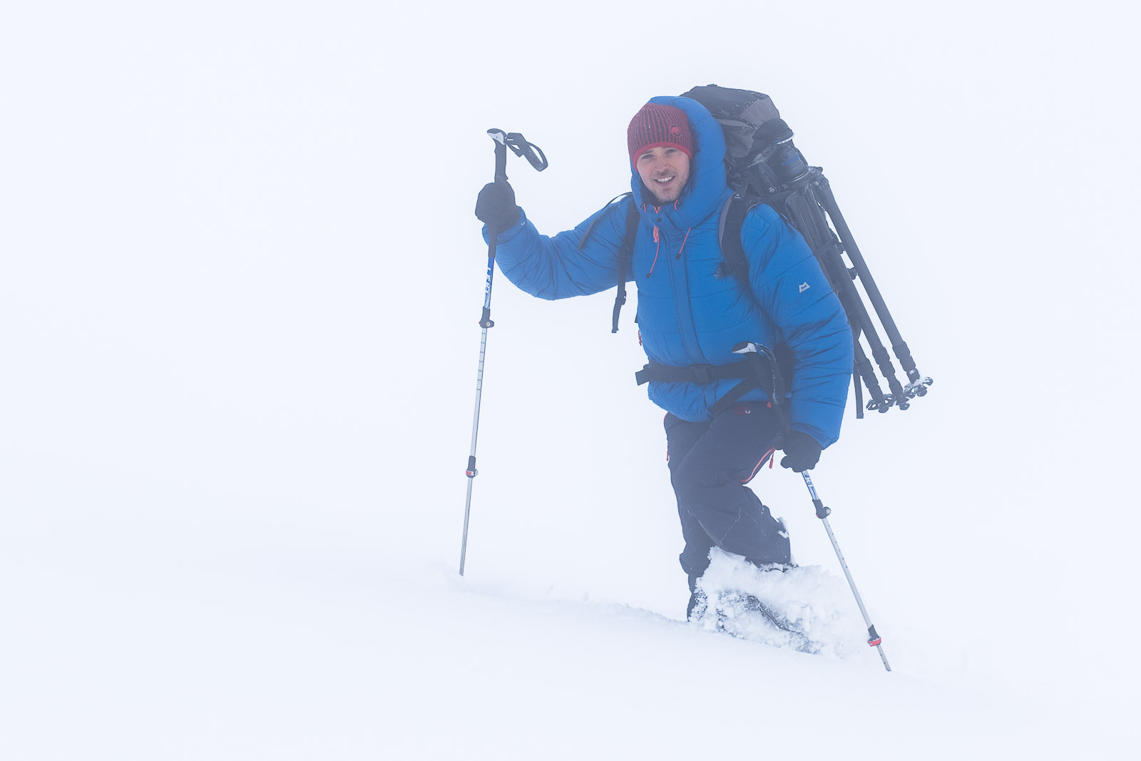 Aufstieg im Winter